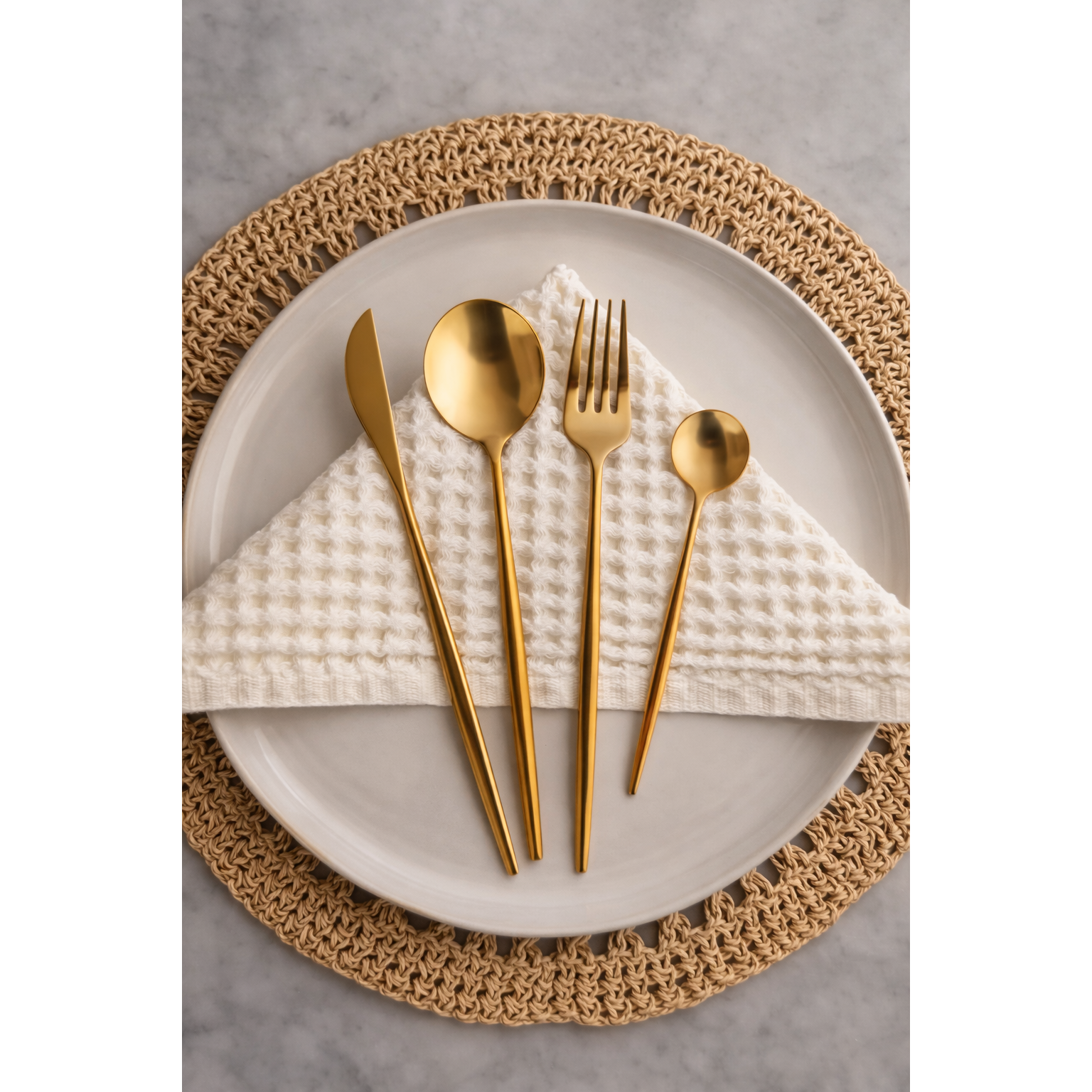 Monaco Gold Flatware Set - 16 Piece
