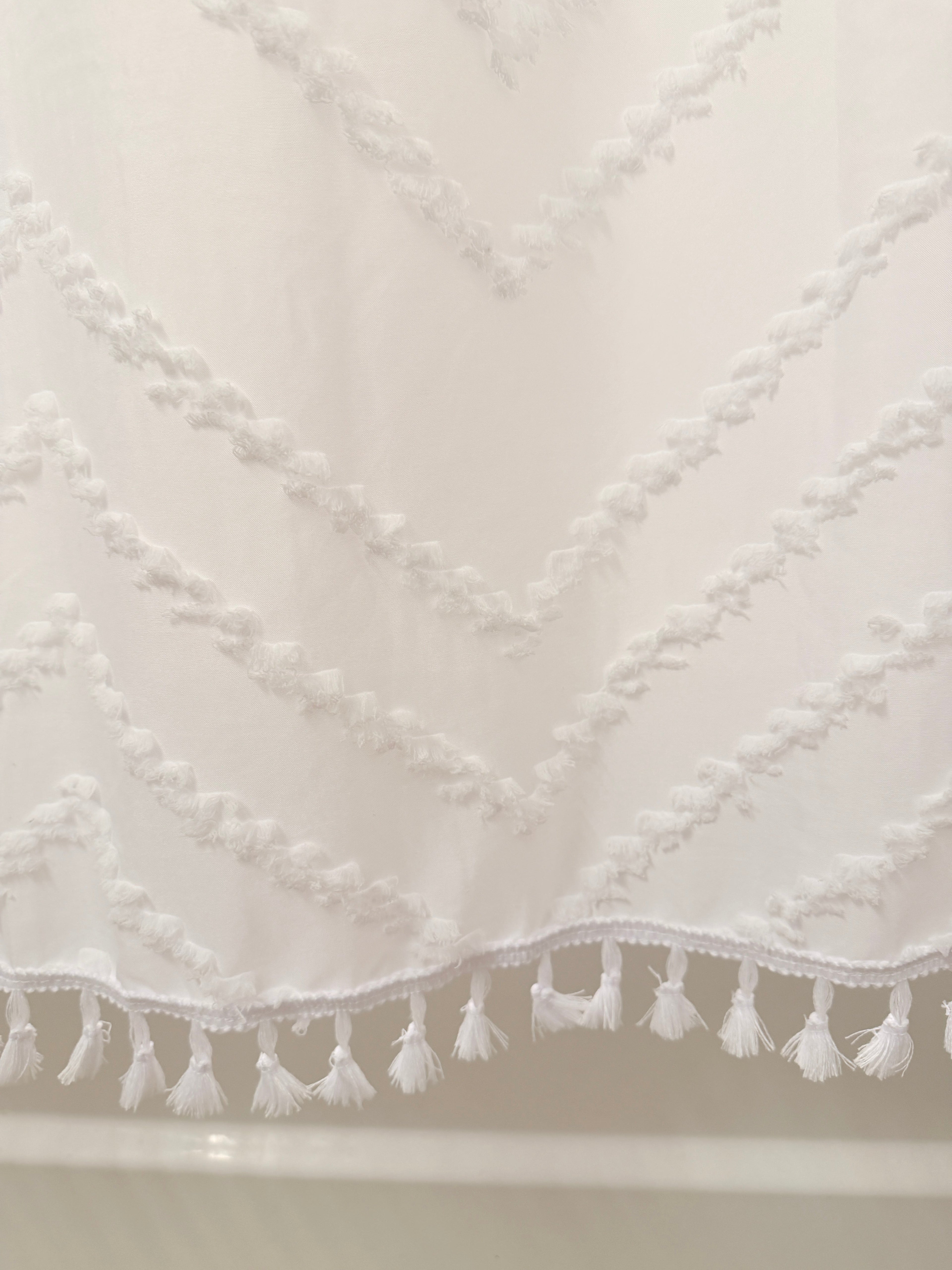 Capri Tufted Shower Curtain