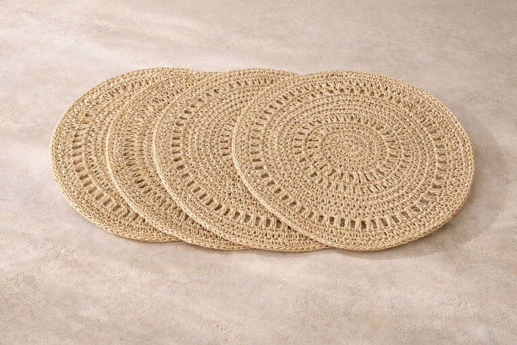 Malibu Handwoven Scallop Placemats