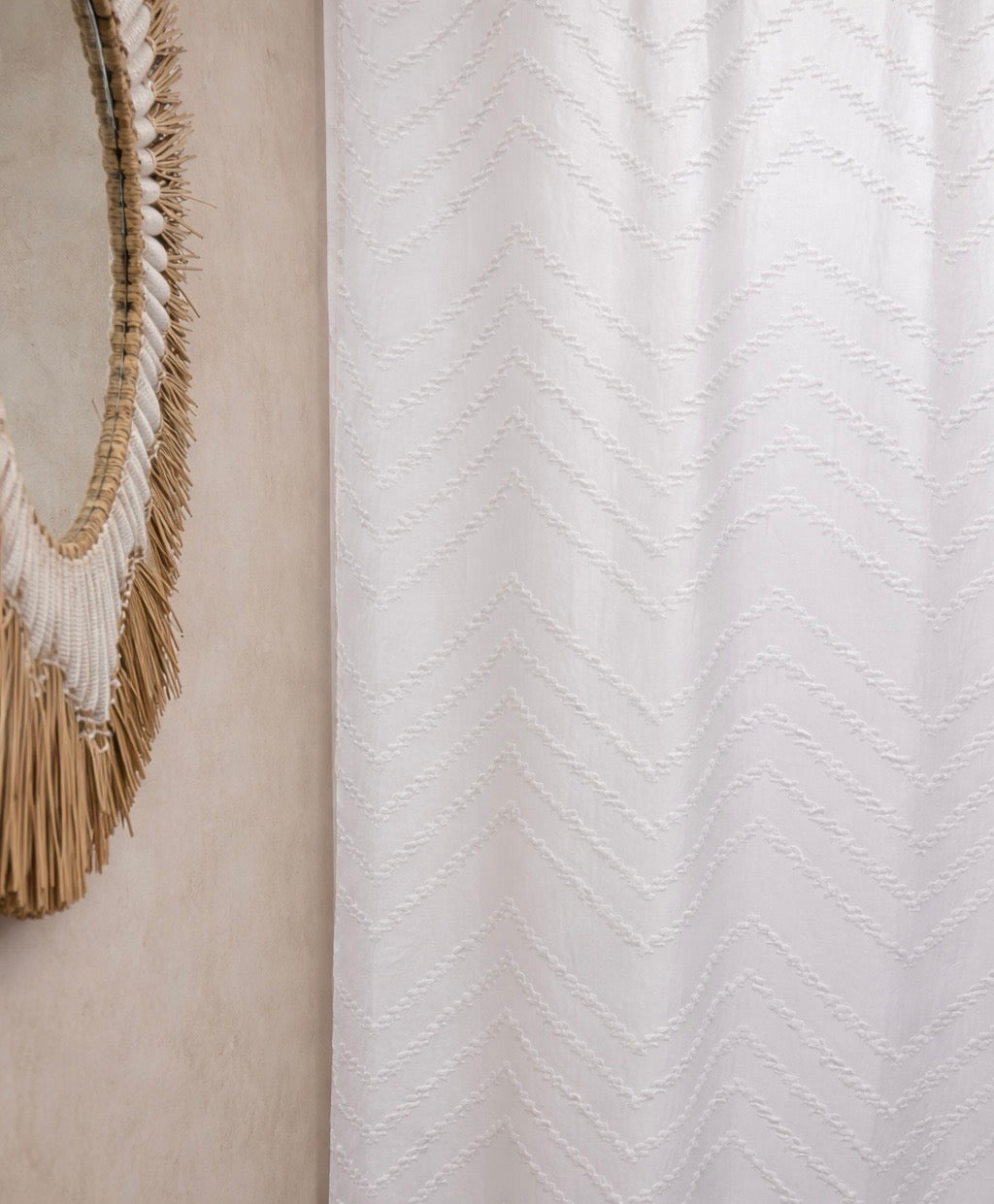 Capri Tufted Shower Curtain