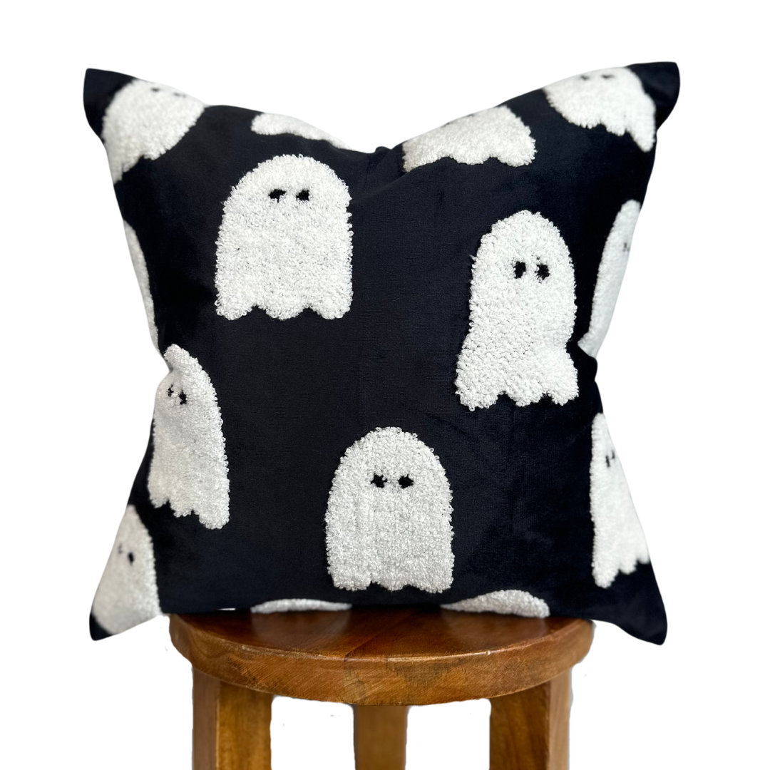 Black Ghost Pillow Cover PREORDER