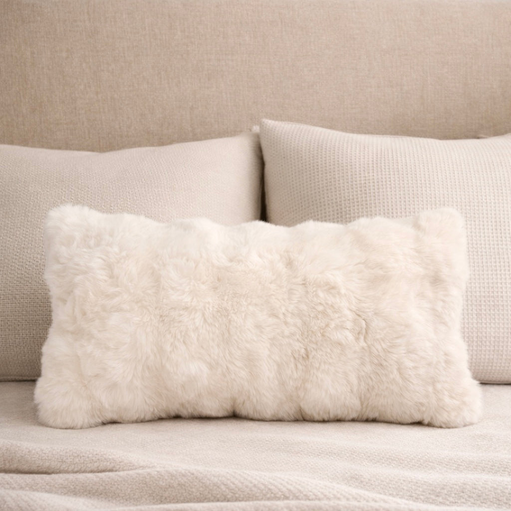 Erie Faux Fur Lumbar Pillow Cover