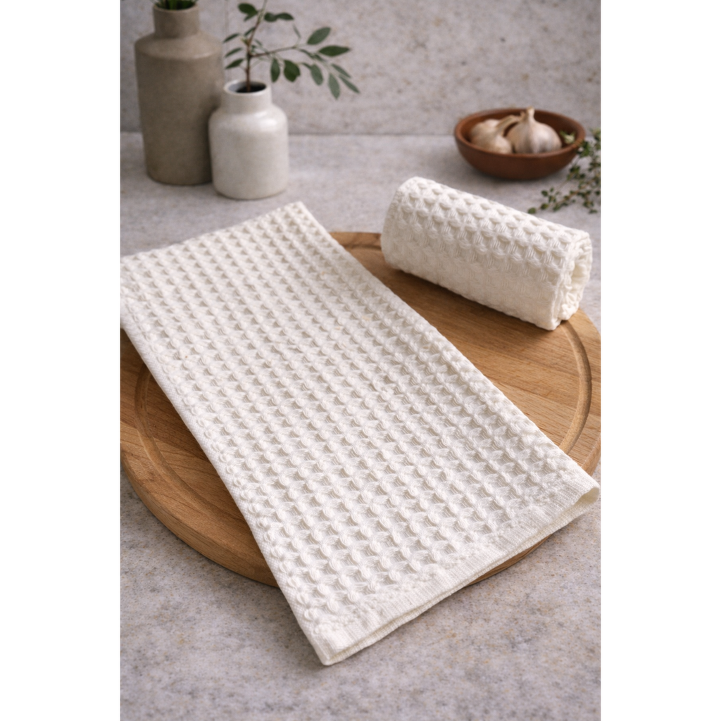 Verona Waffle Kitchen Towels - Set of 2