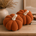 11” Jumbo Sherpa Orange Pumpkin Pillow