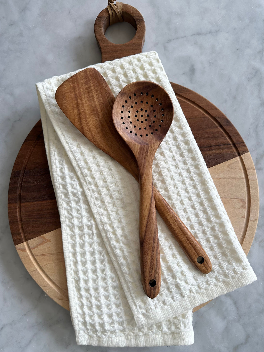Verona Waffle Kitchen Towels - Set of 2