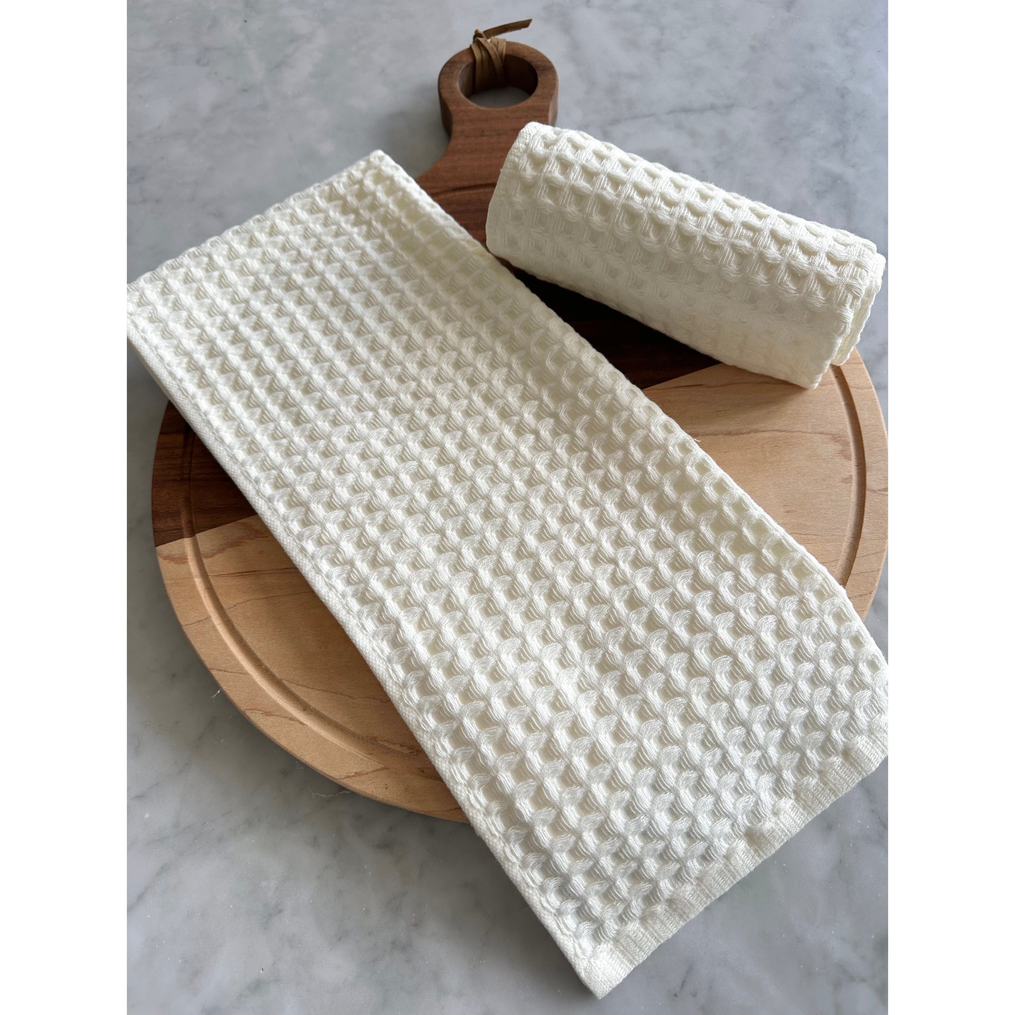 Verona Waffle Kitchen Towels - Set of 2