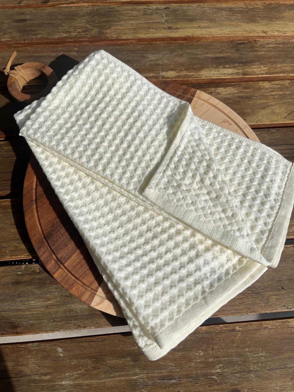 Verona Waffle Kitchen Towels - Set of 2