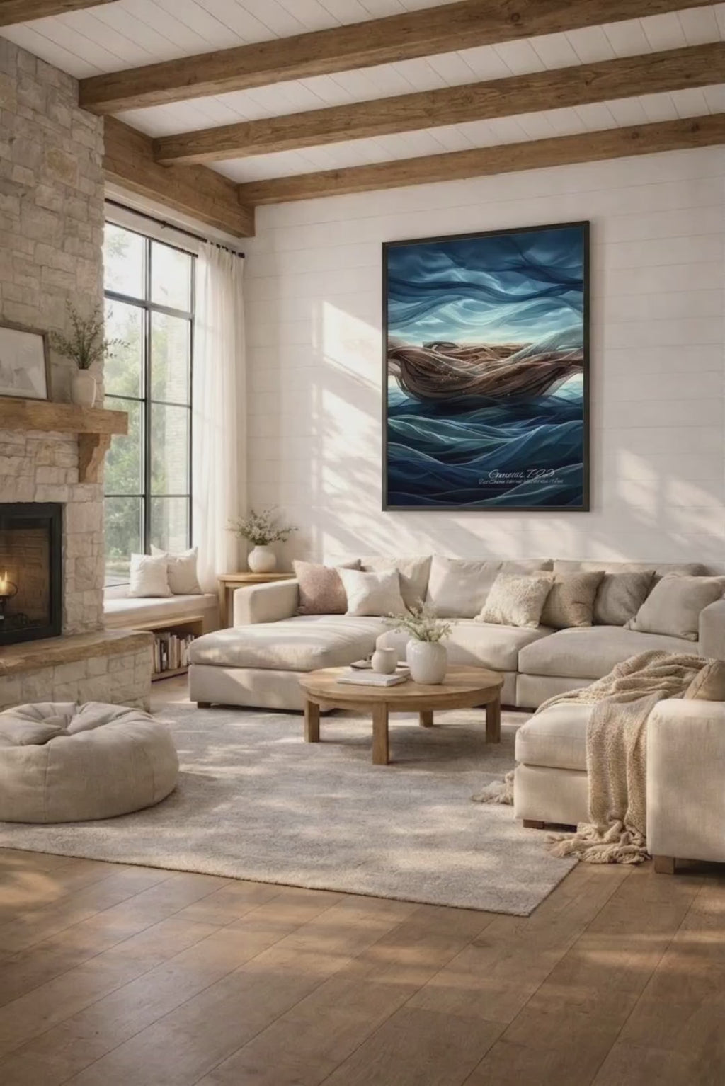 Only Noah – Genesis 7:23 | Selah Harmony Christian Digital Wall Art Print