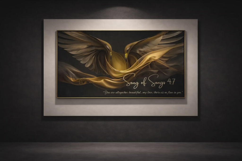 Song of Songs 4:7 — Altogether Beautiful | Luxury Christian Digital Wall Art