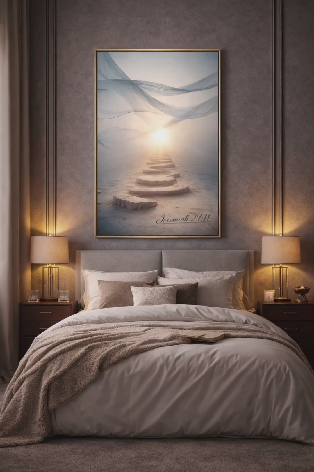Jeremiah 29:11 Path of Hope| Christian Digital Wall Art