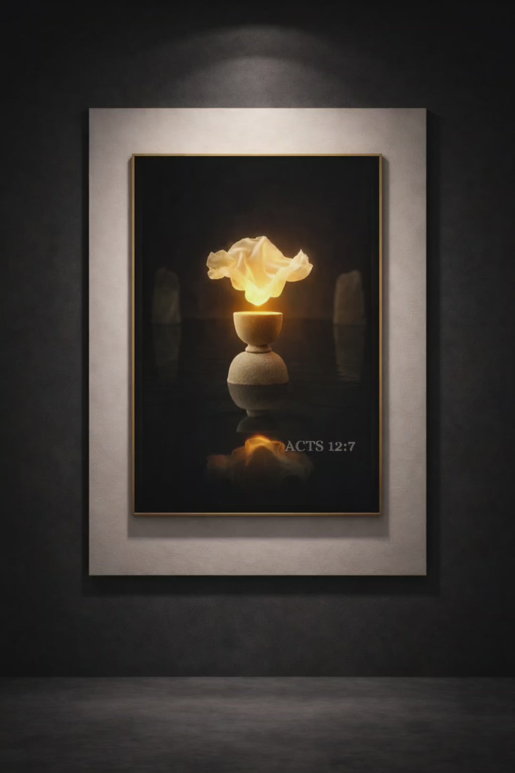 Acts 12:7 — Delivered in Stillness | Christian Digital Wall Art