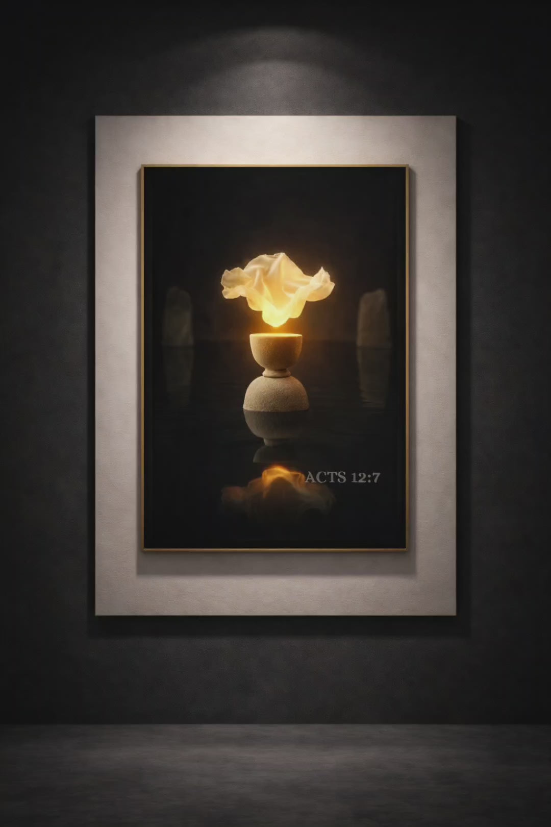 Acts 12:7 — Delivered in Stillness | Christian Digital Wall Art