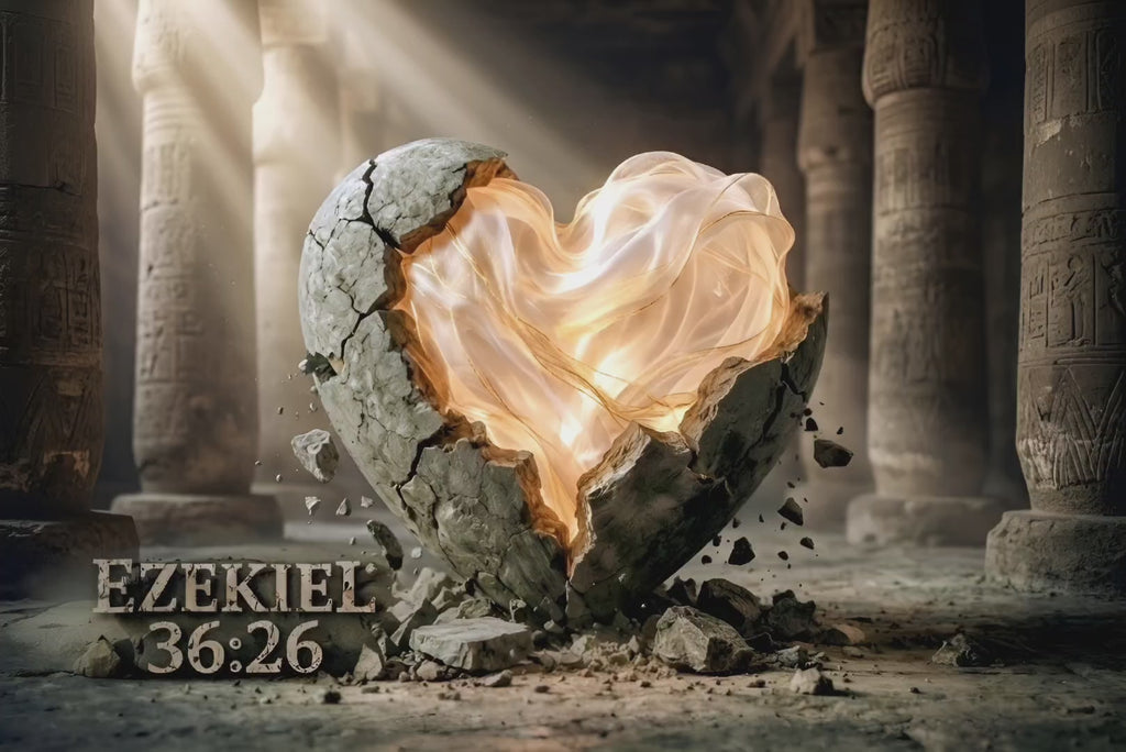 Ezekiel 36:26 — New Heart | Luxury Christian Digital Wall Art