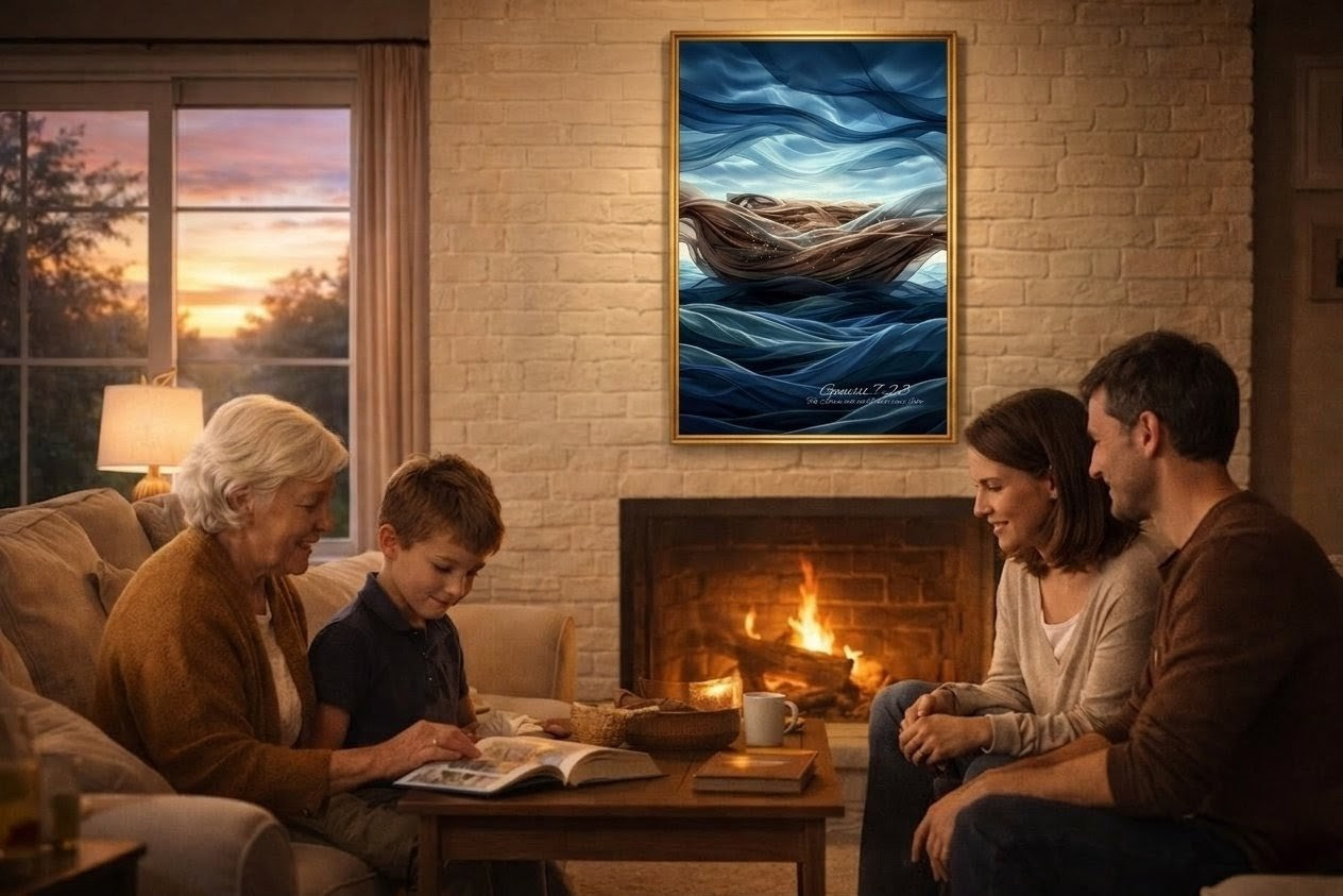 Only Noah – Genesis 7:23 | Selah Harmony Christian Digital Wall Art Print
