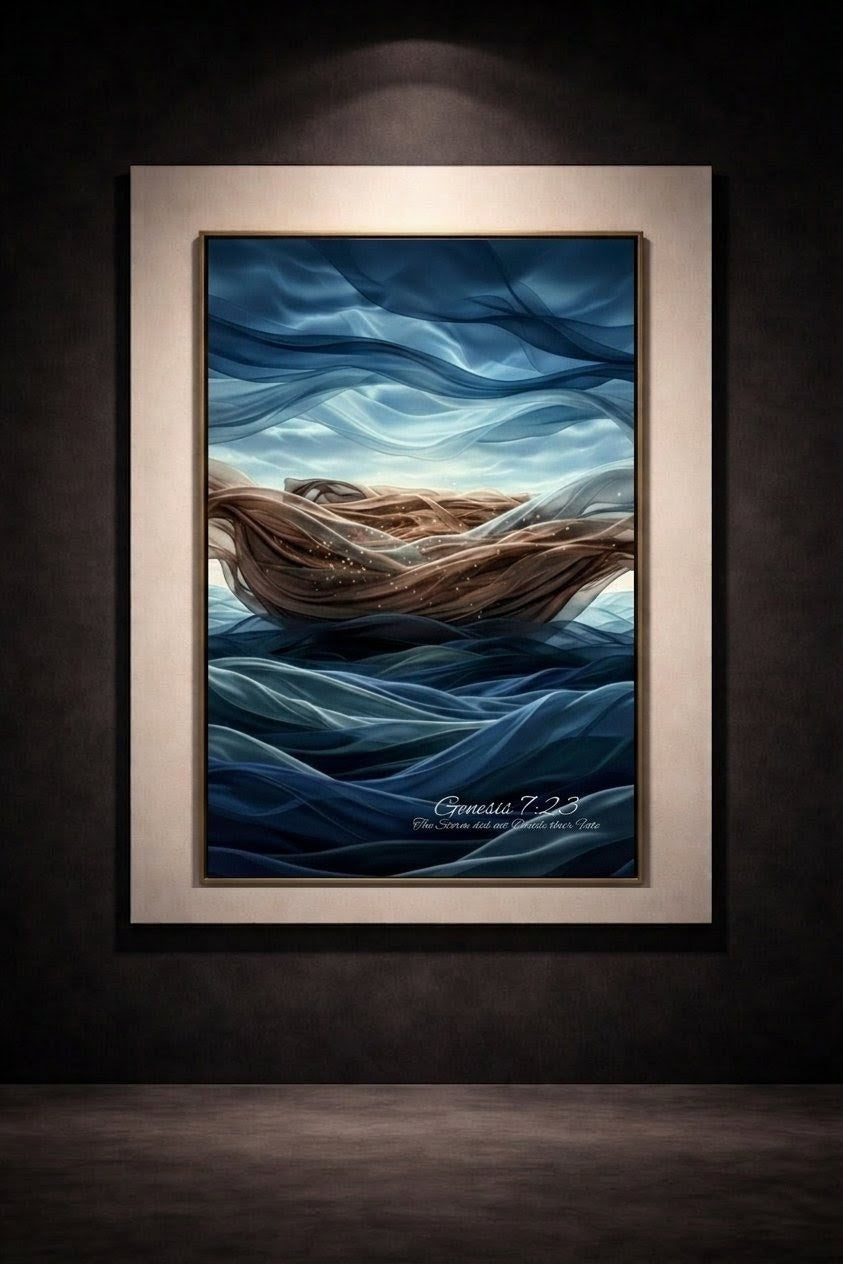 Only Noah – Genesis 7:23 | Selah Harmony Christian Digital Wall Art Print