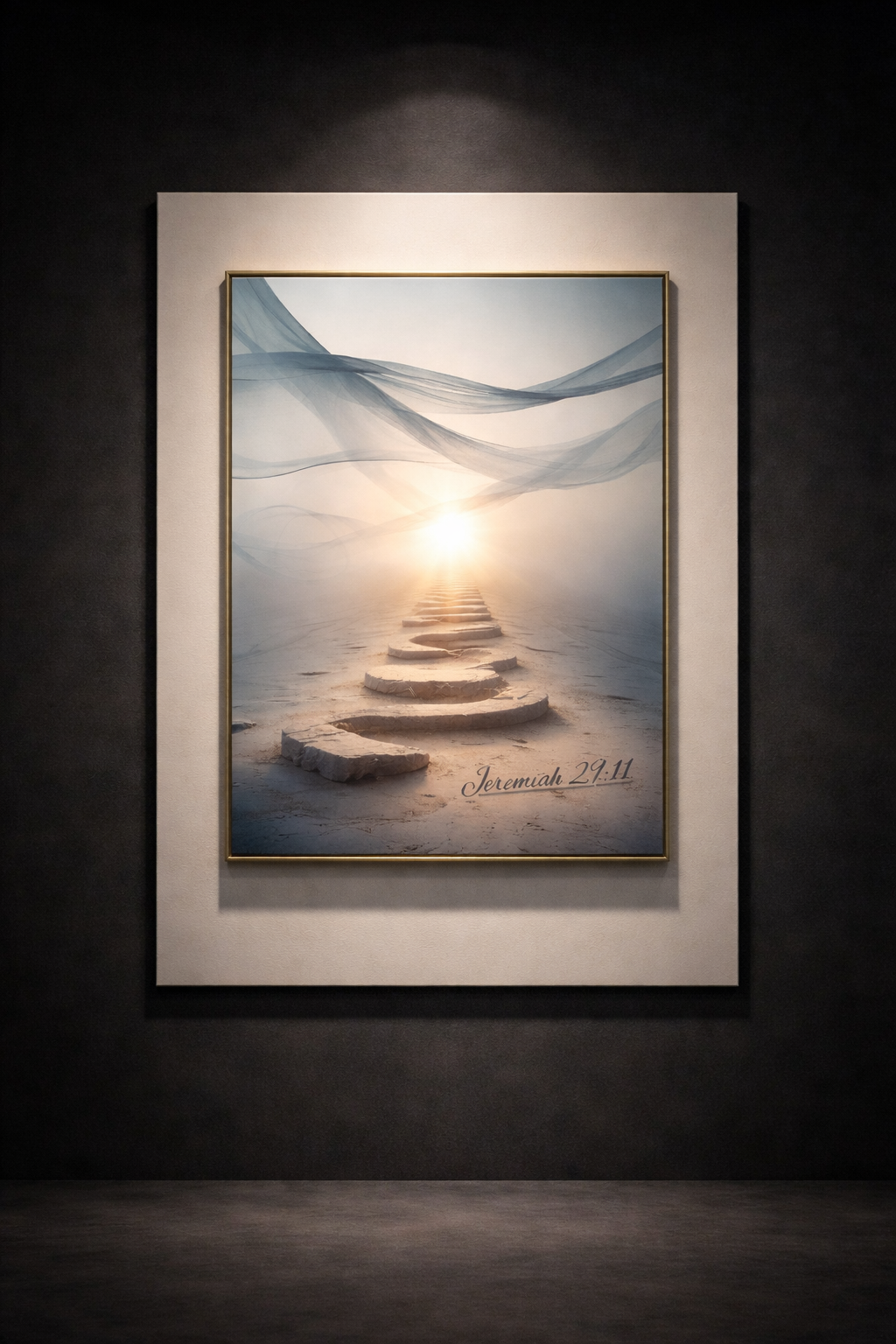 Jeremiah 29:11 Path of Hope| Christian Digital Wall Art