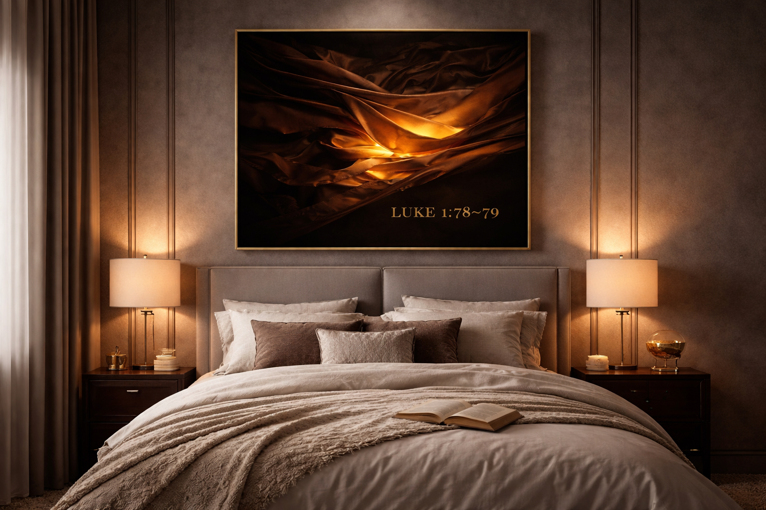 Luke 1:78–79 — Light of Peace | Luxury Christian Digital Wall Art Print