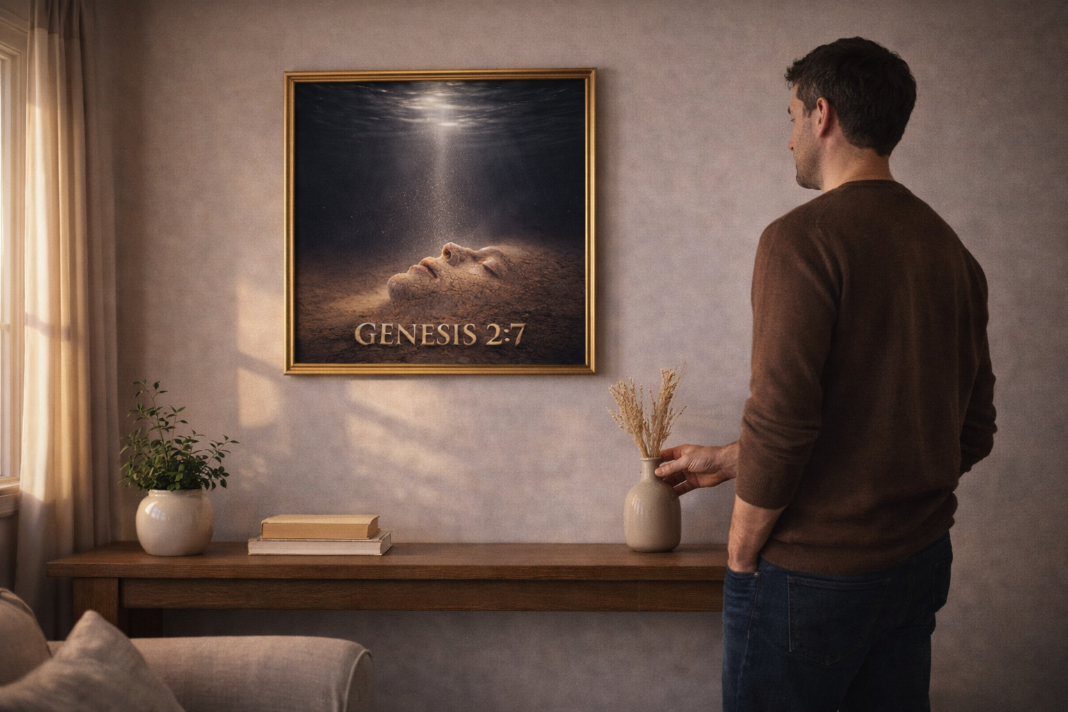 Genesis 2:7 — From Dust, A Living Soul | Scripture Wall Art Digital Download