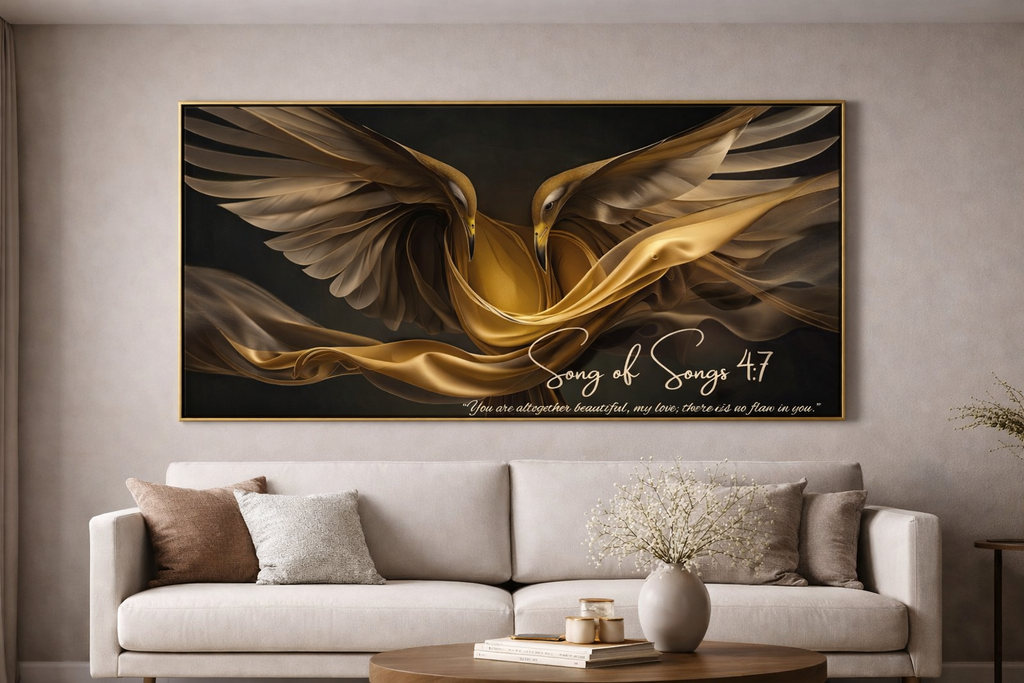 Song of Songs 4:7 — Altogether Beautiful | Luxury Christian Digital Wall Art