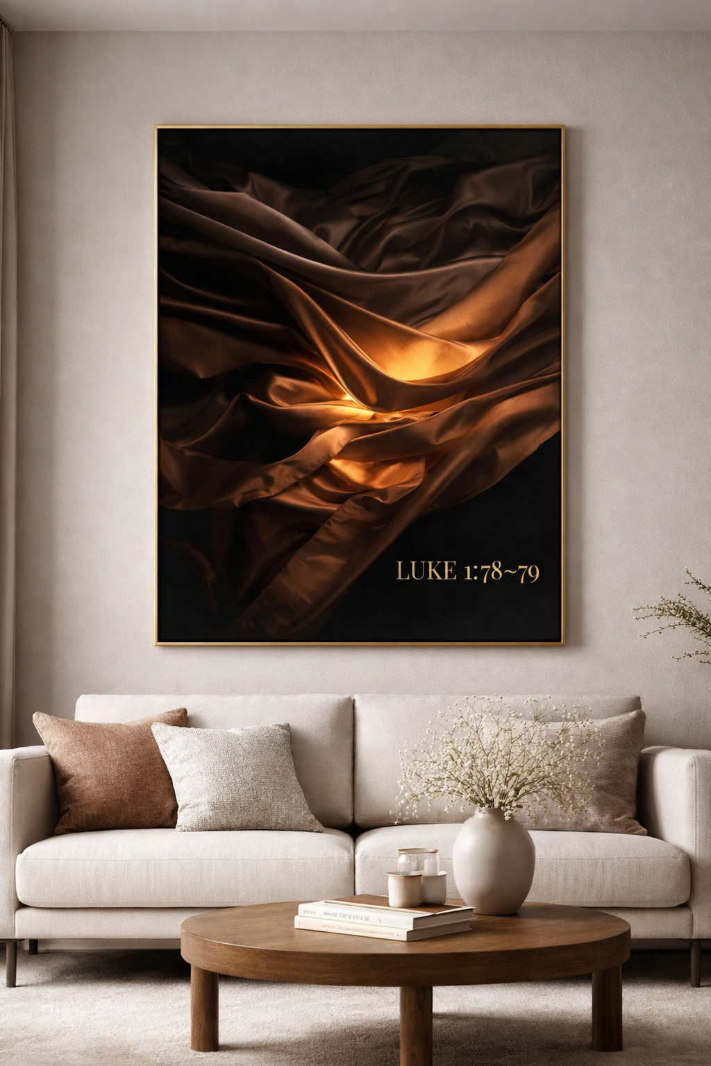 Luke 1:78–79 — Light of Peace | Luxury Christian Digital Wall Art Print