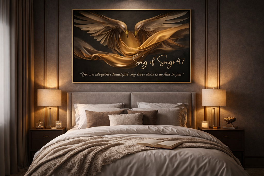 Song of Songs 4:7 — Altogether Beautiful | Luxury Christian Digital Wall Art